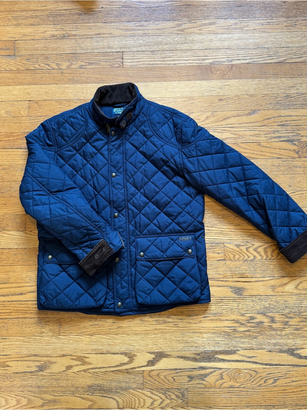 Ralph Lauren Quilted Navy Blue Shirt Jacket